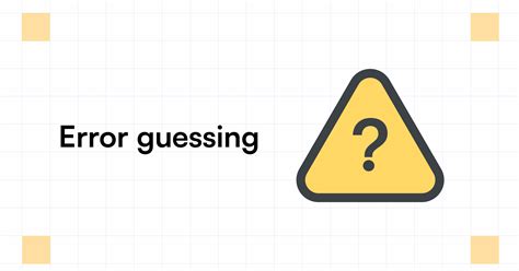 error guessing